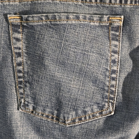 Y2k Vintage Nautica Blue Jeans Women 2 button Zip Closure size 14 - Picture 5 of 14